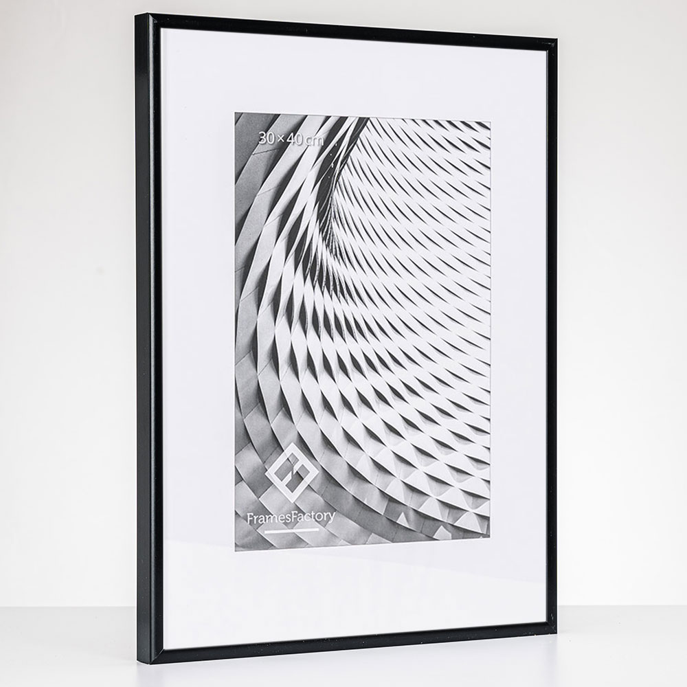 Frames Factory Aluminium Bilderrahmen Amelia 50x70 Cm Schwarz Matt 