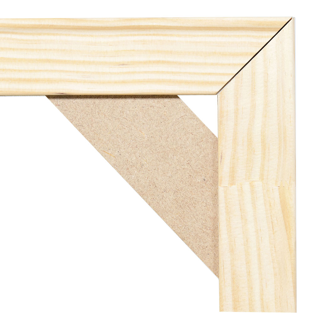 DIY Keilrahmenleisten Set – 55 X 55 Cm, Aus Kiefernholz, Inkl. Spannkeile Zum Selberbauen
