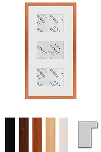 3er Galerierahmen "Lund", 25x50 cm - 10x15 cm